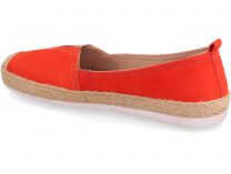 Мокасины Las Espadrillas 10119-49  (коралловый/оранжевый) - фото 2