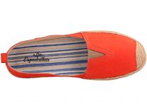 Мокасины Las Espadrillas 10119-49  (коралловый/оранжевый) - фото 4