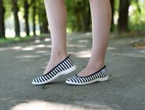Балетки Las Espadrillas 300816-1389     (тёмно-синий/белый) - фото 12