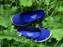 Балетки Las Espadrillas Electric 32636-42 синяя сетка - фото 12