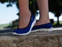 Балетки Las Espadrillas Electric 32636-42 синяя сетка - фото 9