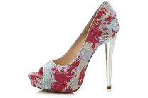 Туфли Nine West 60223242-021  (розовый/фиолетовый/жёлтый) - фото 4