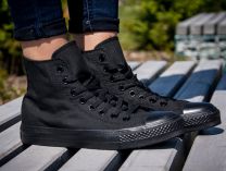 Кеды Converse Chuck Taylor All Star Core Hi Black Monochrome M3310 унисекс    (чёрный) - фото 8