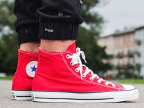 Кеды Converse Chuck Taylor All Star Hi M9621 унисекс    (красный) - фото 10