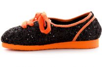 Пинетки Las Espadrillas 2400-2  (оранжевый/чёрный) - фото 3