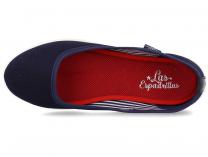 Женские балетки Las Espadrillas 1920-1 Blue - фото 4