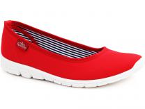 Женские балетки Las Espadrillas 22636-47SP    (красный) - фото 9