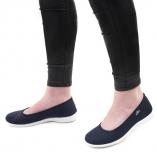 Женские балетки Las Espadrillas 300816-89    (тёмно-синий) - фото 9
