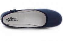 Женские балетки Las Espadrillas 300816-89    (тёмно-синий) - фото 7