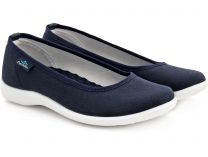 Женские балетки Las Espadrillas 300816-89    (тёмно-синий) - фото 11