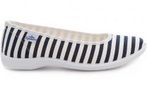 Балетки Las Espadrillas 300816-1389     (тёмно-синий/белый) - фото 6