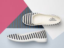 Балетки Las Espadrillas 300816-1389     (тёмно-синий/белый) - фото 9