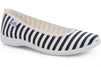 Балетки Las Espadrillas 300816-1389     (тёмно-синий/белый) - фото 3