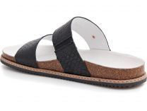 Шлепанцы женские Las Espadrillas 07-0270-001  (чёрный) - фото 2