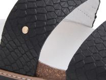 Шлепанцы женские Las Espadrillas 07-0270-001  (чёрный) - фото 3