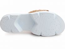 Модные шлёпки Las Espadrillas 10060-18 унисекс    (бежевый) - фото 3