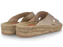 Женские шлепанцы Las Espadrillas Beige FE0872-1418 Made in Spain - фото 5