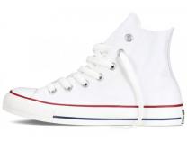 Кеды Converse Chuck Taylor All Star Hi Optical White M7650 унисекс    (белый) - фото 3