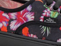 Женские кеды Las Espadrillas 8214-2750     (оранжевый/чёрный) - фото 3