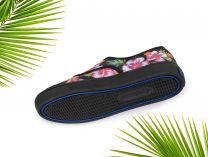 Женские кеды Las Espadrillas 8214-2750     (оранжевый/чёрный) - фото 6