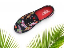 Женские кеды Las Espadrillas 8214-2750     (оранжевый/чёрный) - фото 7