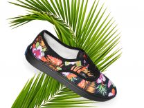 Женские кеды Las Espadrillas 8214-2750     (оранжевый/чёрный) - фото 8