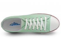 Кеди Las Espadrillas 6408-28 (блакитний/зелений) - фото 4