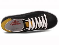 Полукеды Las Espadrillas 20324-2721   (чёрный/жёлтый) - фото 4