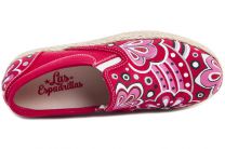 Женские текстильные слипоны Las Espadrillas 5602-47  (красный) - фото 5