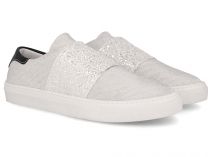 Слипоны Las Espadrillas 5790-14  (серебряный/белый) - фото 4