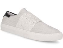 Слипоны Las Espadrillas 5790-14  (серебряный/белый) - фото 1