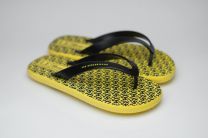 Вьетнамки Las Espadrillas F6574-2127 Made in Italy унисекс    (чёрный/жёлтый) - фото 5