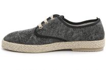 Кеды Las Espadrillas FV5503-27  чёрный с блеском Made in Spain - фото 3
