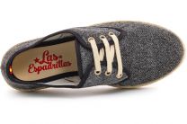 Кеды Las Espadrillas FV5503-27  чёрный с блеском Made in Spain - фото 6