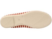 Балетки Las Espadrillas FV7978-4718  (бежевый/красный) - фото 3