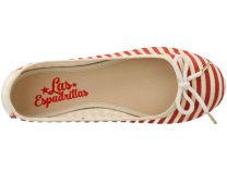 Балетки Las Espadrillas FV7978-4718  (бежевый/красный) - фото 4