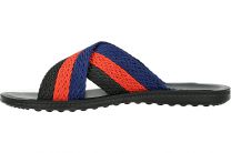 Сланцы и шлепанцы Las Espadrillas T021-27 унисекс    (красный/синий/чёрный) - фото 2