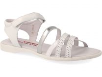 Сандалии Las Espadrillas 4564-01   (серебряный/белый) - фото 2
