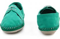 Мокасины Las Espadrillas 659002-22  (зеленый) - фото 3