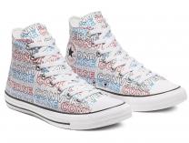 Мужские кеды Converse Chuck Tailor All Star Wordmark Print Hi 170107C - фото 3