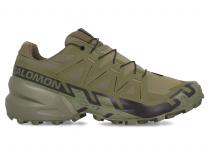 Мужские кроссовки Salomon 471612 Speedcross 6 Forces Khaki  - фото 3