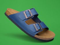Мужские сандалии Las Espadrillas 06-0189-004 унисекс    (бордовый/синий) - фото 5