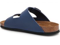 Мужские сандалии Las Espadrillas 06-0189-004 унисекс    (бордовый/синий) - фото 2
