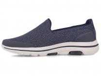 Мужские слипоны Skechers Go Walk 5 Sparrow Navy 55503NVY - фото 2