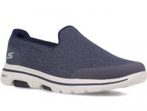 Мужские слипоны Skechers Go Walk 5 Sparrow Navy 55503NVY - фото 6