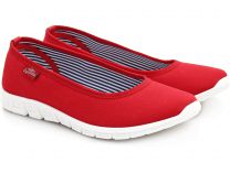 Женские балетки Las Espadrillas 22636-47SP    (красный) - фото 6