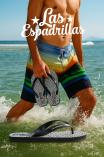Тапочки Las Espadrillas F6574-2713 Made in Italy унісекс (чорний/білий) - фото 6
