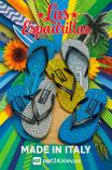 Тапочки Las Espadrillas F6574-2713 Made in Italy унісекс (чорний/білий) - фото 2