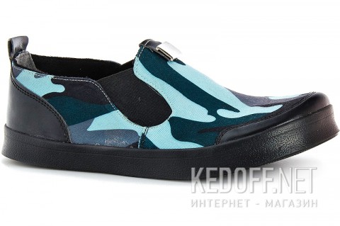 Текстильная обувь Las Espadrillas 5020 SL унисекс    (голубой/зеленый/чёрный) - фото (Артикул: 5020 SL)