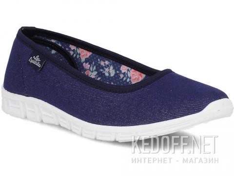 Балетки Las Espadrillas Denim 22636-80  (тёмно-синий) - фото (Артикул: 22636-80)